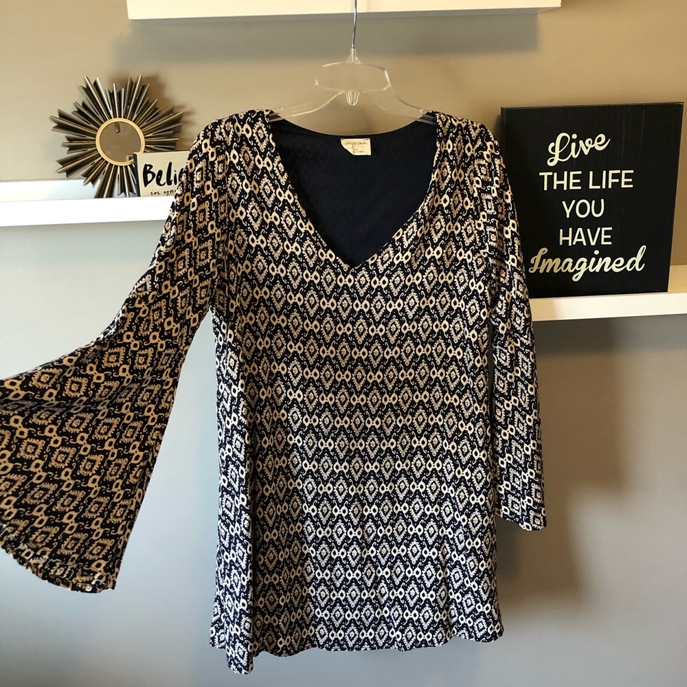 Bell Sleeve Mini Dress